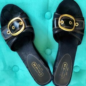 EUC Authentic Coach Gretta wedge sandal 8.5 med